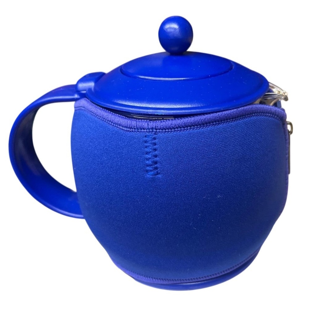 BonJour Prosperity Teapot with Insulated Jacket, Blue NEW